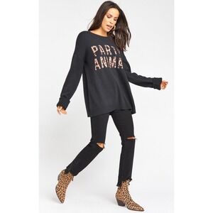 Show Me Your Mumu Fireside Sweater Party Animal Size Small